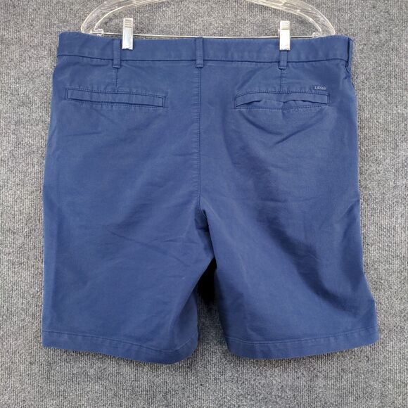 Izod Mens Chino Shorts Blue Size 38x9.5 Slash Pockets Cotton Blend - Picture 3 of 11